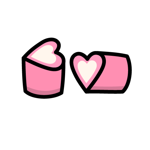 Pick 'n' Mix - Pink & White Mini Heart Mallows