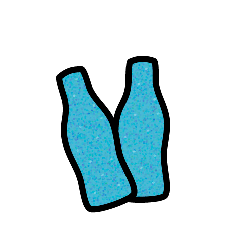 Pick 'n' Mix - Fizzy Blue Raspberry Bottles